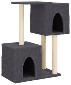 Alternative view of Arbre à chat avec griffoirs en sisal Gris foncé 86 cm