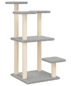 Alternative view of Arbres à chat avec plates-formes gris clair 98,5 cm