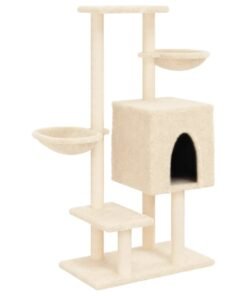 Alternative view of Arbre à chat avec griffoirs en sisal crème 117 cm