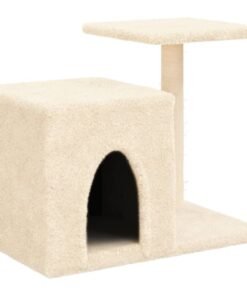 Alternative view of Arbre à chat avec griffoirs en sisal crème 50,5 cm