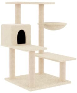 Alternative view of Arbre à chat avec griffoirs en sisal crème 82,5 cm