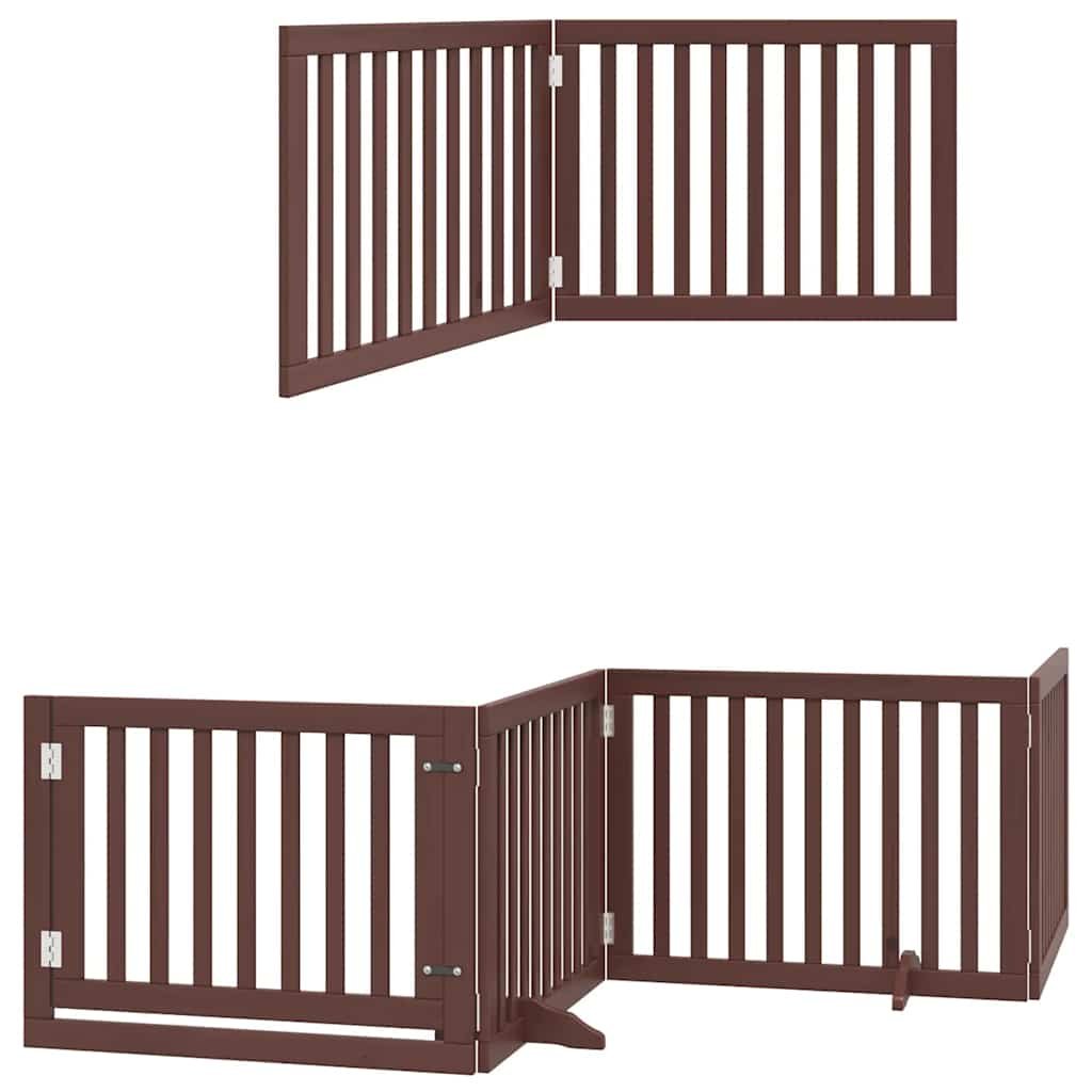 Barrière pour chien porte pliable 10 panneaux bois de peuplier – Image 3