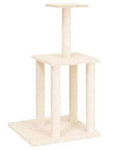 Alternative view of Arbre à chat avec griffoirs en sisal crème 85,5 cm
