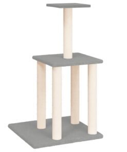 Alternative view of Arbre à chat avec griffoirs en sisal gris clair 85,5 cm