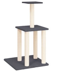 Alternative view of Arbre à chat avec griffoirs en sisal gris foncé 85,5 cm
