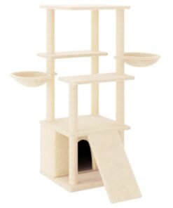Alternative view of Arbre à chat avec griffoirs en sisal crème 133 cm
