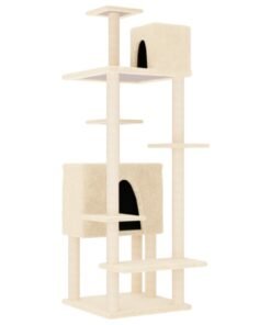 Alternative view of Arbre à chat avec griffoirs en sisal Crème 154 cm