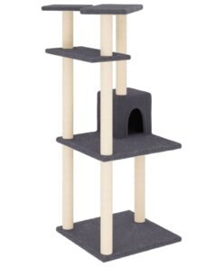 Alternative view of Arbre à chat avec griffoirs en sisal gris foncé 123 cm