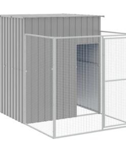 Alternative view of Niche pour chien avec cour gris clair 165x251x181 cm