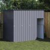 Niche pour chien avec toit anthracite acier galvanisé