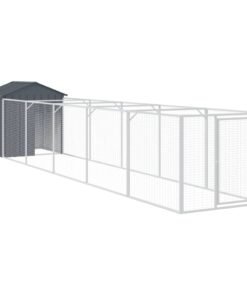 Alternative view of Niche pour chien avec toit anthracite acier galvanisé