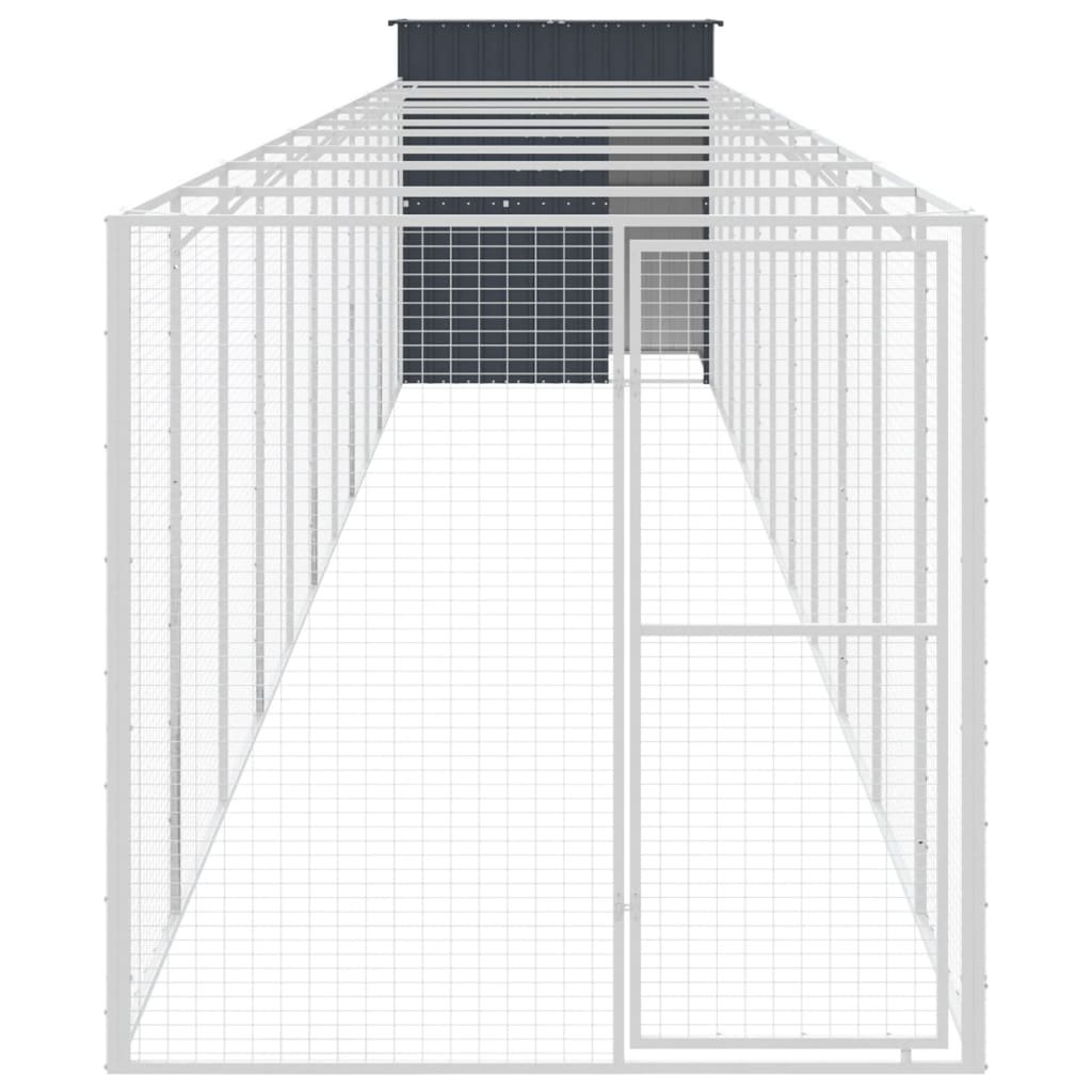 Niche pour chien avec cour anthracite 165x1271x181 cm – Image 3