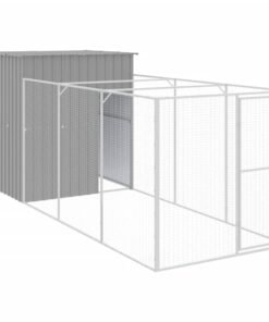 Alternative view of Niche pour chien avec cour gris clair 165x455x181 cm