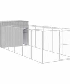 Alternative view of Niche pour chien avec cour gris clair 214x661x181 cm