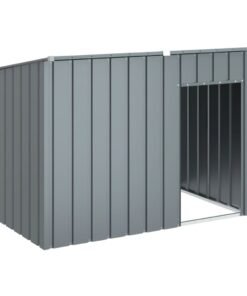 Alternative view of Niche pour chien avec toit anthracite acier galvanisé