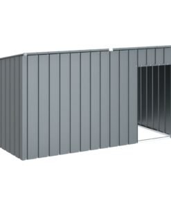 Alternative view of Niche pour chien avec toit anthracite acier galvanisé