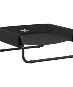 Alternative view of Lit surélevé pour chien anthracite tissu Oxford et acier